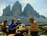 2002 Südtirol (4) Rast an der Dreizinnenhütte