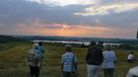 08. 03. Sonnenuntergan über dem Förmitzspeicher