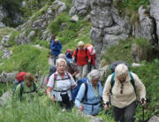 Wanderfahrt zum Wendelstein, Juli 2009 - Auf schmalen Pfaden war Trittsicherheit erforderlich