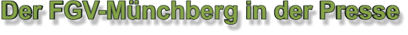 Der FGV-Münchberg in der Presse